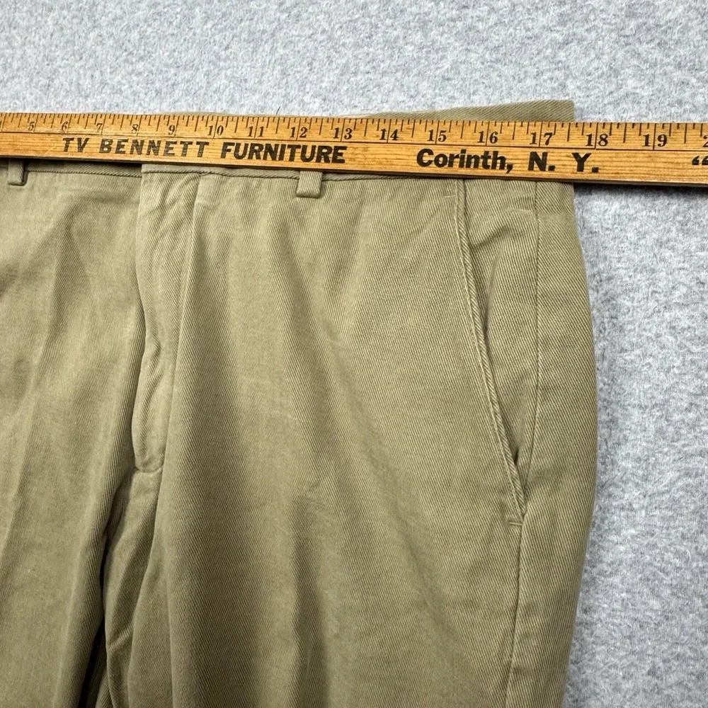 Banana Republic Dress Chino Pants Men 35x32 Beige Khaki Straight Fit Casual EUC